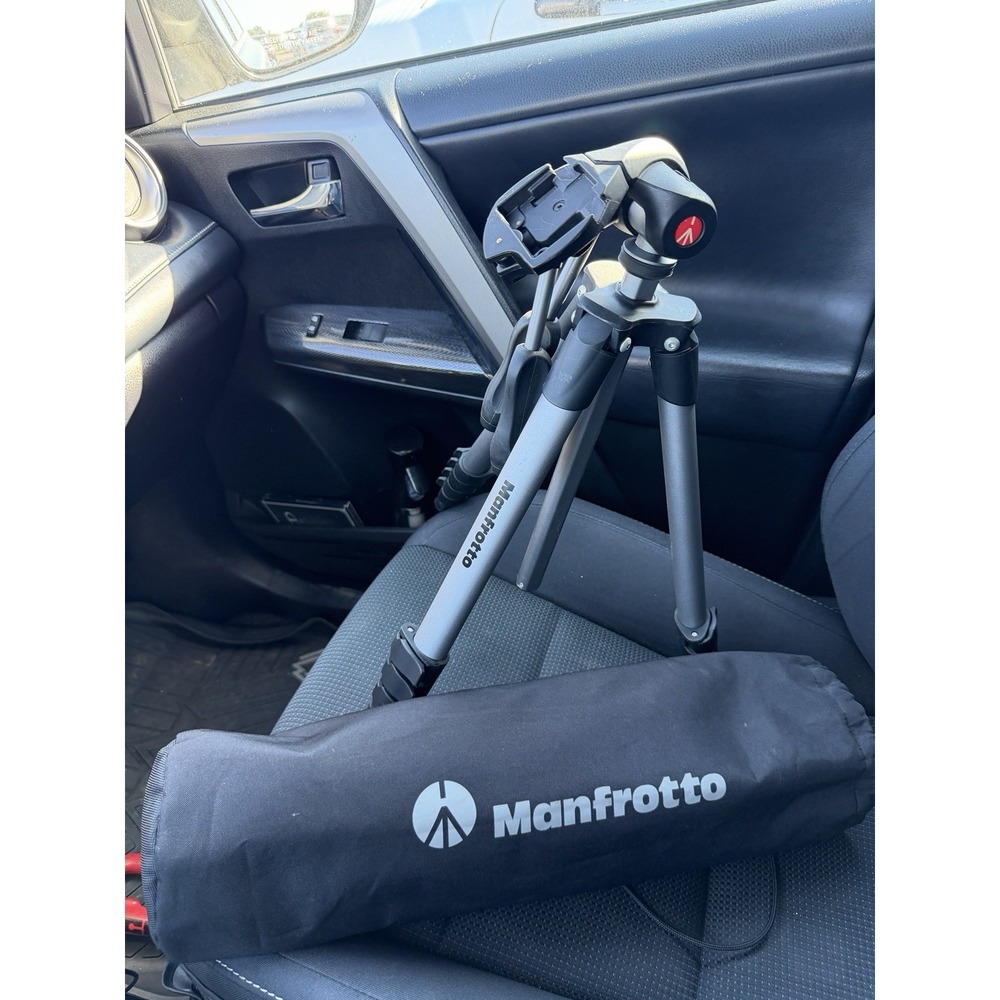 Manfrotto 785B Modo Aluminum Camera Video Tripod w/ 785PL Plate Bag Phone Mount